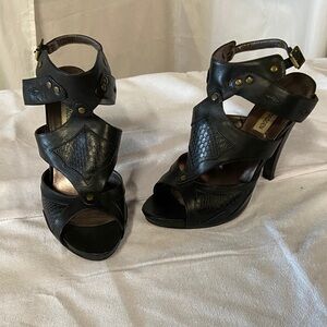 Steve Madden Black Strappy Studded High Heels